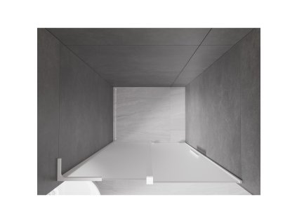 MEXEN/S - Velar L posuvné sprchové dveře 110, dekor, bílá 871-110-003-31-20