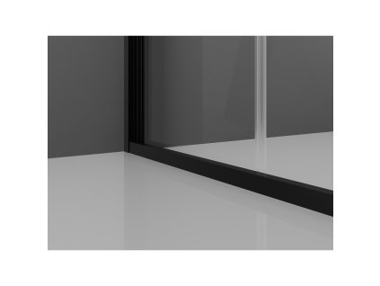MEXEN/S - Exo sprchový kout skládací dveře 90 x 90, transparent, černá 816-090-090-70-00