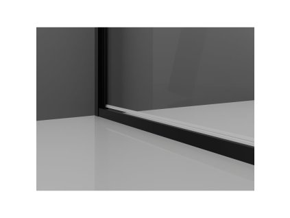 MEXEN/S - Exo sprchový kout dveře křídlové 95 x 90, transparent, černá 817-095-090-70-00
