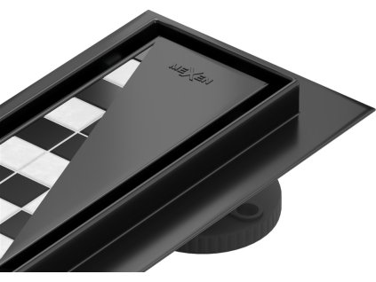 MEXEN - Flat M13 odtokový žlab 2v1 150, černý 1710150