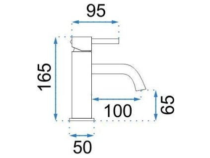 REA - Umyvadlová baterie Lungo Grip- broušené Copper, nízká REA-B8987