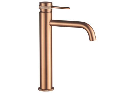 REA - Umyvadlová baterie Lungo Grip - broušené Copper, vysoká REA-B8988