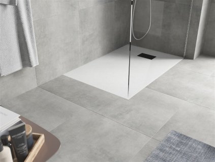 MEXEN/S - Hugo sprchová vanička SMC 100x90, bílá, krytka černá 42109010-B