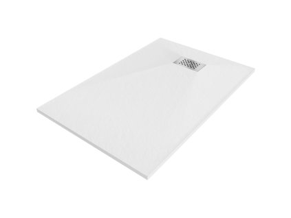 MEXEN/S - Hugo sprchová vanička SMC 100x90, bílá, krytka nerez 42109010-X