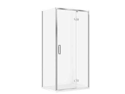 CERSANIT - SET C137  Sprchový kout Larga, pravý, 100x80x195, chrom + vanička Tako  S601-338