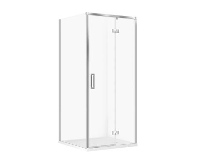 CERSANIT - SET C141  Sprchový kout Larga, pravý, 90x90x195, chrom + vanička Tako 90x4 S601-342