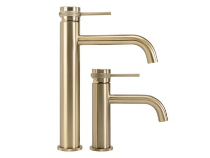 REA - Umyvadlová baterie Lungo Grip- broušené zlato, nízká REA-B6950