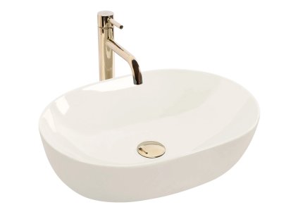 REA - Umyvadlo na desku LISA ECRU SHINY REA-U4591