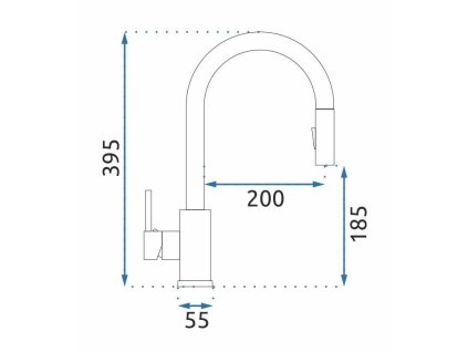 REA - Ocelový dřez Liam BRUSH NICKEL ZLE-06006