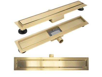 REA - Odtokový žlab Neox brush gold 80 REA-G4894