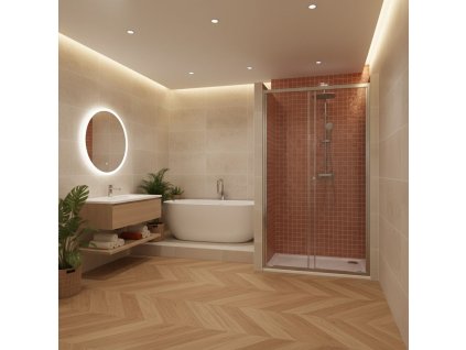 REA - Sprchové dveře Primo Slide 130 Chrome REA-K0567