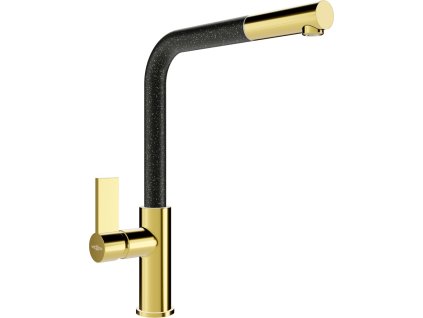 MEXEN - Flora dřezová baterie, zlatá/černá 670401-75