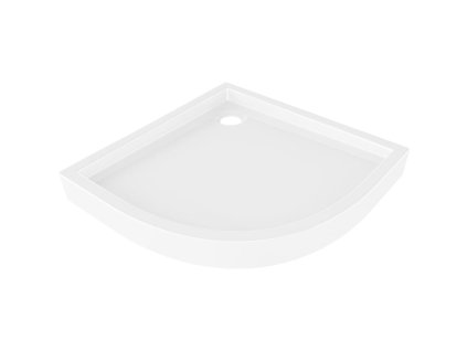 MEXEN - Flow+ Sprchová vanička čtvrtkruh 90 x 90, bílá lesk 46Q109090H