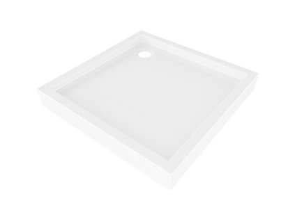 MEXEN - Flow+ Sprchová vanička čtvercová 90 x 90, bílá lesk 46S109090H