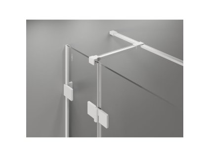 MEXEN/S - Lunar T sprchový kout dveře křídlové levá 90 x 70, transparent, bílá 834T-090-070-20-00-L