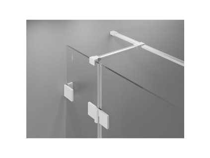 MEXEN/S - Lunar T sprchový kout dveře křídlové levá 90 x 110, transparent, bílá 834T-090-110-20-00-L