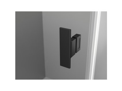 MEXEN/S - Mist-B Duo sprchový kout dveře křídlové 70 x 70, černá kratka, černá 8A2-070L-070P-70-77