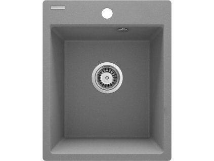 DEANTE - Corio metalický šedý granitový dřez, 1miska ZRC_S103