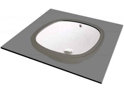 DEANTE - Alpinia bílá Keramické umyvadlo, spodní montáž CGA_6U4U