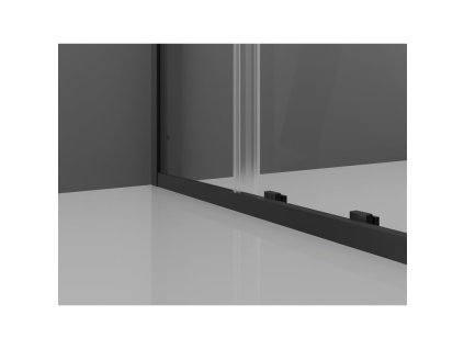 MEXEN/S - Exo sprchový kout, posuvné dveře 150 x 90, transparent, černá 8151-150-090-70-00