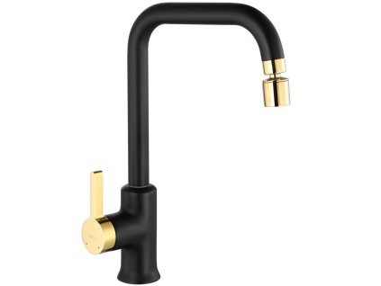 REA - Dřezová baterie Polo černá/zlatá REA-B9980