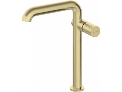 DEANTE - Silia Hexa kartáčované zlato Umyvadlová baterie, vysoká, s obdélníkovou hubicí BHS_R24K