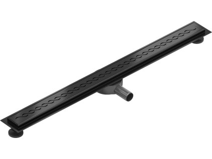 MEXEN/S - Flat 360° M18 podlahový žlab otočný 90, černý 1723090-40