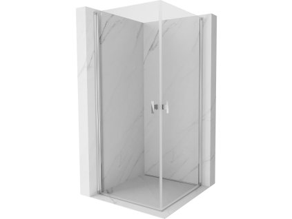 MEXEN/S - Mist-B Duo sprchový kout dveře křídlové 90 x 90, transparent, chrom 8A2-090-090-01-00