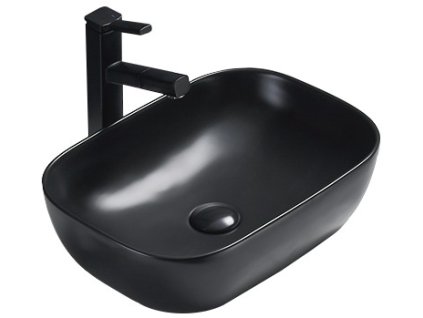 MEXEN - Rita umyvadlo na desku 45 x 32 cm černé mat 21084585