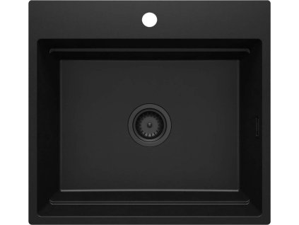DEANTE - Magnetic černá - Granitový dřez, jednokomorový ZRM_N10A