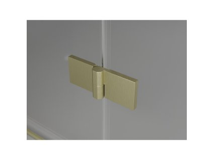 MEXEN/S - Mist-F Duo sprchový kout skládací dveře levá 90 x 75, transparent, zlato kartáčovaná 8A6-090L-075P-55-00