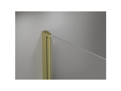 MEXEN/S - Mist-F Duo sprchový kout skládací dveře 90 x 90, transparent, zlato kartáčovaná 8A6-090L-090P-55-00