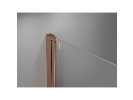 MEXEN/S - Mist-F Duo sprchový kout skládací dveře 95 x 95, transparent, měď kartáčovaná 8A6-095L-095P-65-00