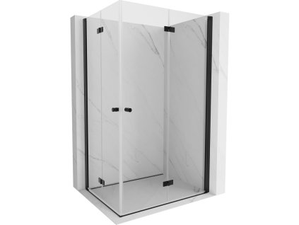 MEXEN/S - Mist-F Duo sprchový kout skládací dveře pravá 95 x 115, transparent, černá  8A6-095L-115P-70-00