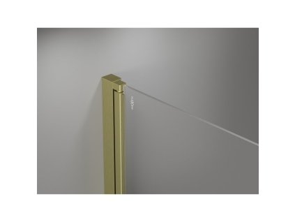 MEXEN/S - Mist-F Duo sprchový kout skládací dveře levá 100 x 95, transparent, zlato kartáčovaná 8A6-100L-095P-55-00