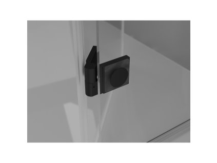 MEXEN/S - Mist-F Duo sprchový kout skládací dveře 110 x 110, transparent, černá 8A6-110L-110P-70-00