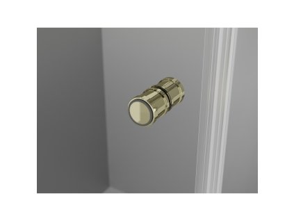 MEXEN/S - Mist-F sprchový kout skládací dveře pravá 75 x 85, transparent, zlato 8A6T-075-085-50-00-P