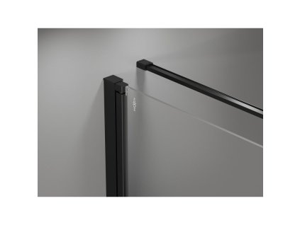 MEXEN/S - Mist-F sprchový kout skládací dveře pravá 75 x 85, černá okraj, černá 8A6T-075-085-70-70-P