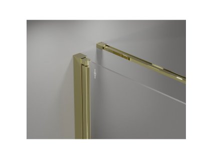 MEXEN/S - Mist-F sprchový kout skládací dveře pravá 80 x 70, transparent, zlato 8A6T-080-070-50-00-P