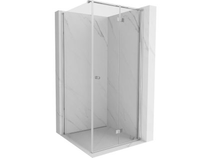 MEXEN/S - Mist-F sprchový kout skládací dveře pravá 80 x 80, transparent, chrom 8A6T-080-080-01-00-P