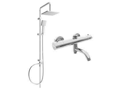 MEXEN/S - Tord sprchový sloup včetně sprchové termostatické baterie Kai, chrom 77900200-00