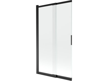 MEXEN - Fox 2-křídlá posuvná vanová zástěna 100 x 150, transparent, černá 891-100-002-70-00