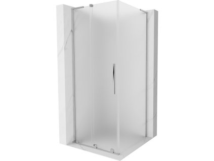 MEXEN/S - Velar L sprchový kout, posuvné dveře 90 x 90, dekor, chrom 871-090-090-33-01