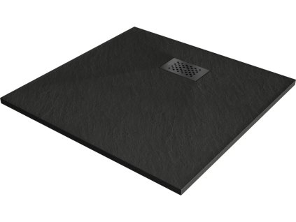 MEXEN/S - Hugo sprchová vanička SMC 90 x 90, černá, krytka černá 42709090-B