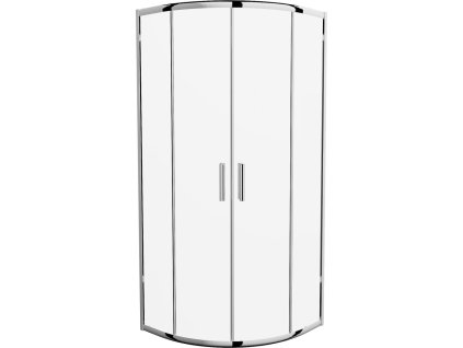 MEXEN - Rio čtvrtkruhový sprchový kout 80x80, sklo transparent, chrom 863-080-080-01-00