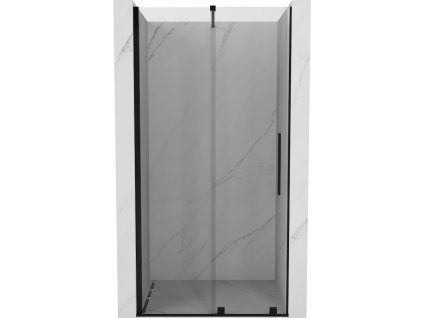 MEXEN/S - Velar posuvné sprchové dveře 75, transparent, černá 871-075-000-01-70