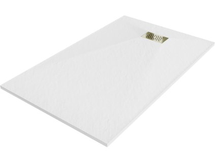 MEXEN/S - Hugo sprchová vanička SMC 150x70, bílá, krytka zlatá 42107015-G