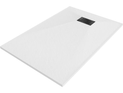 MEXEN/S - Hugo sprchová vanička SMC 80x70, bílá, krytka černá 42107080-B