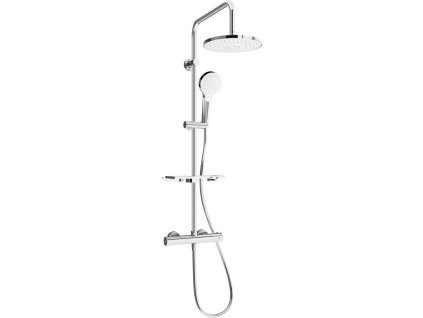 MEXEN/S - KT05 Sprchový sloup s termostatickou baterií, chrom / bílá 771500593-00