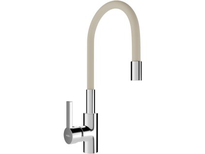 MEXEN - Flex dřezová baterie, chrom/ béžová 670900-09